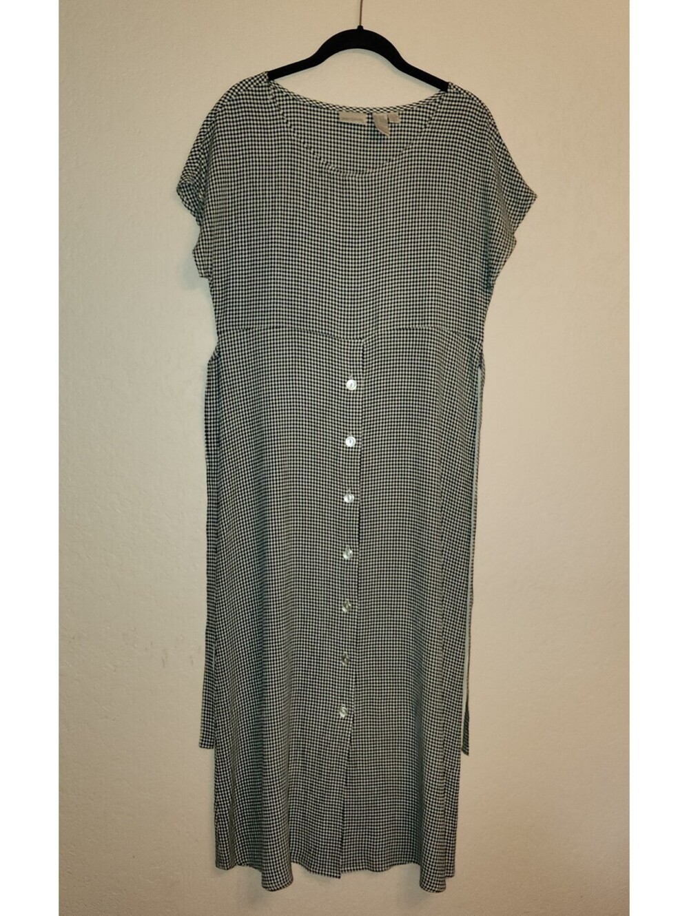 Sarah Chapman Vintage Black And White Checkered Gingham Dress Petite 6